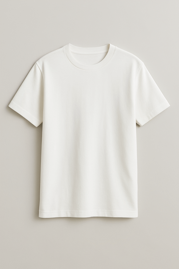 T-shirt jersey Blanc r en coton bio, certifié Oeko-Tex 100 Composition 100 % coton . Coupe contemporaine . Type de col rond . Certifié Oeko-Tex 100