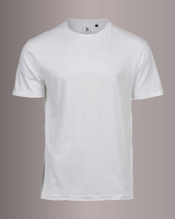 T-shirt jersey blanc en coton bio, certifié Oeko-Tex 100
