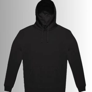 Sweat-shirt Noir à capuche en coton certifié RCS