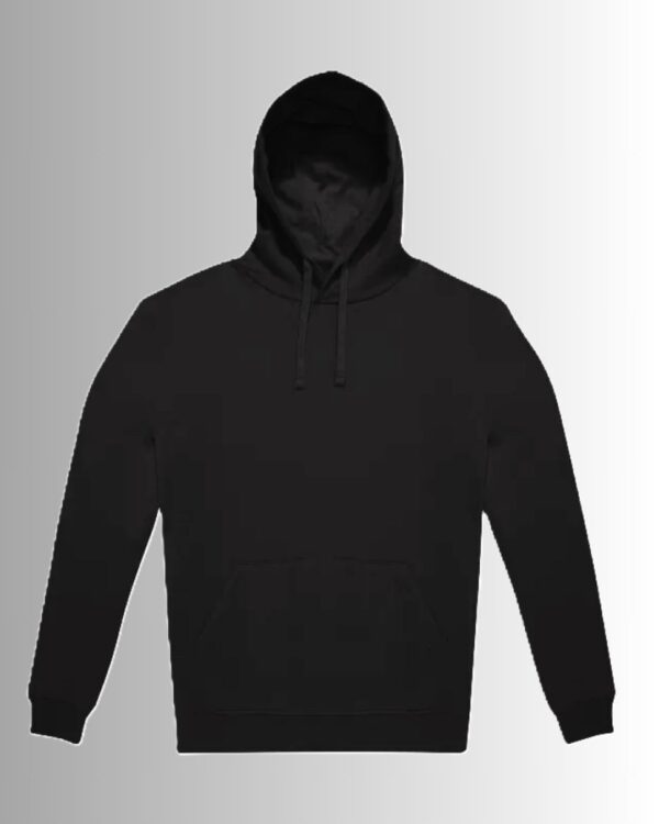 Sweat-shirt Noir à capuche en coton certifié RCS